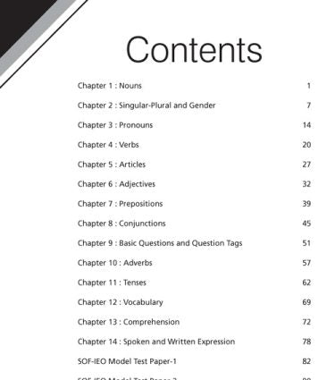 Class 3 Olympiad Prep-Guide (OPG) English (IEO) – Detailed Theory, Self Test For SOF  By MTG Learning