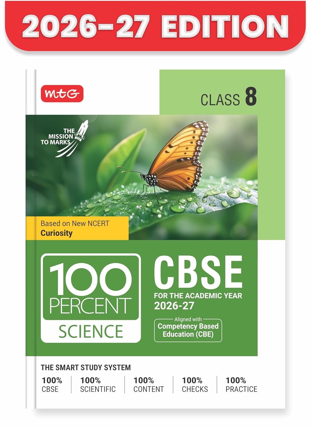 100 Percent NCERT & CBSE Science Class 8  - Book By MTG Learning