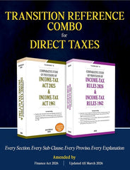 TRANSITION REFERENCE COMBO (Set of 2 Books) for Direct Taxes - Comparative Study of Income-Tax Act & Rules By Taxmann