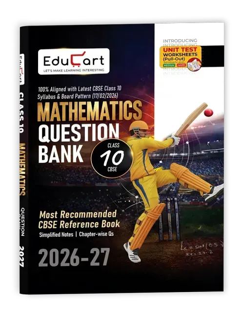 Educart CBSE Class 10 Mathematics Question Bank Book