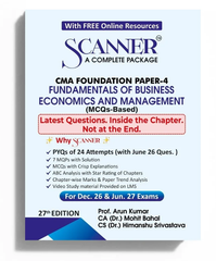 CMA Foundation Paper - 4 (Fundamentals of Business Economics and Management) Scanner - Book By Shuchita Prakashan