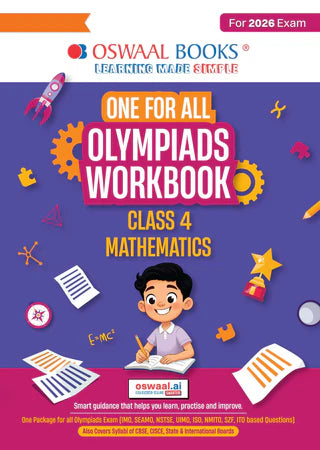 One For All Olympiads Workbook Class 4 Maths  - Book By Oswaal Books