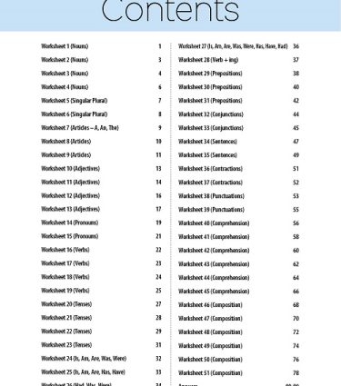 Class 2 - MTG 51 English Grammar Worksheets By MTG Learning