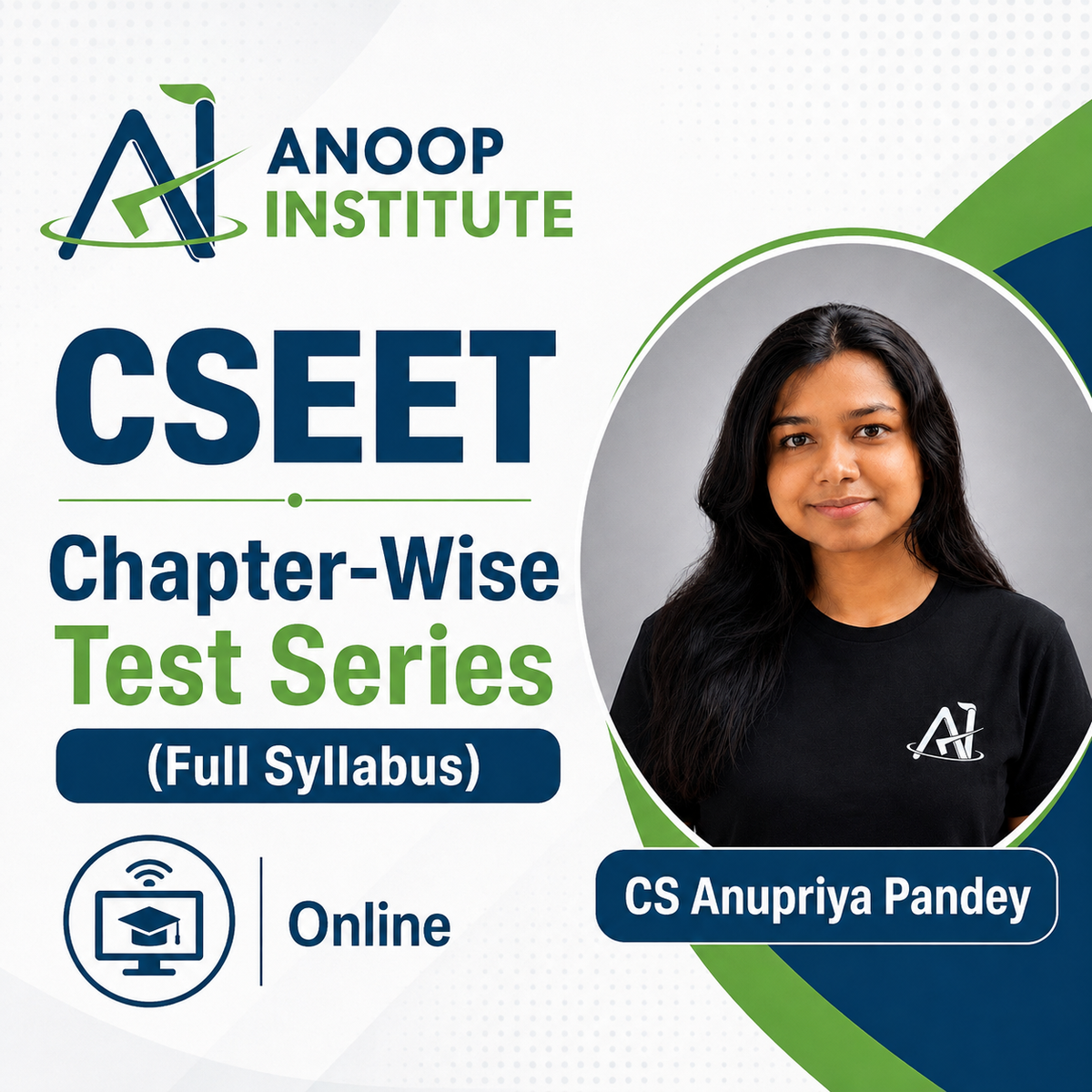 CSEET (Full Syllabus) Chapter-Wise Test Series by CS Anupriya Pandey (Online)