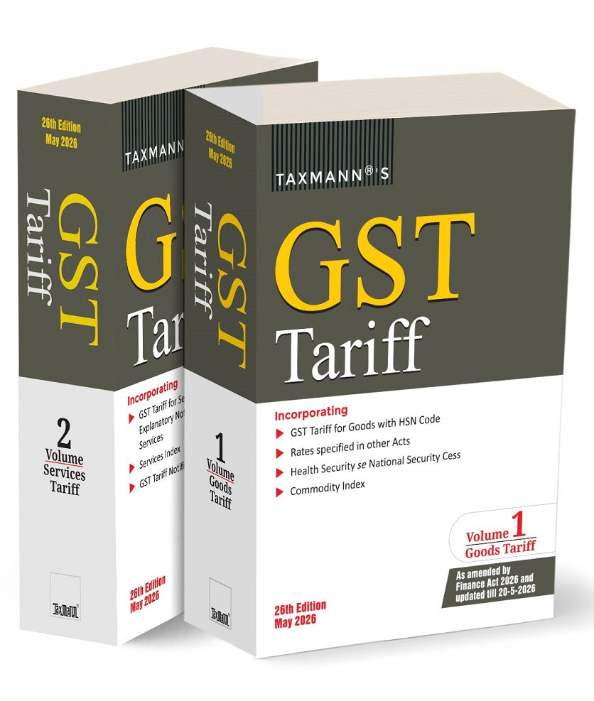 GST Tariff (Set of 2 Volumes) - Books By Taxmann