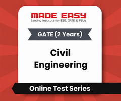 GATE 2 Years Civil Engineering - Online Test Series By Made Easy