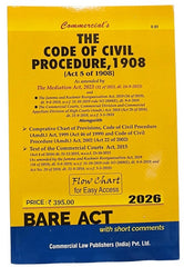 Commercial's Code of Civil Procedure, 1908 (PB) Bare Act book