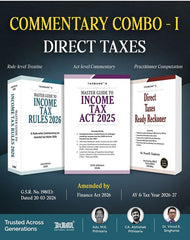 COMMENTARY COMBO – I for Direct Taxes—Master Guide to Income Tax Act and Rules & Direct Taxes Ready Reckoner (DTRR)  - Set of 3 Books by Taxmann