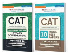 CAT Exam Solved Papers and Mock Test Papers - Set of 2 Books By Oswaal Books