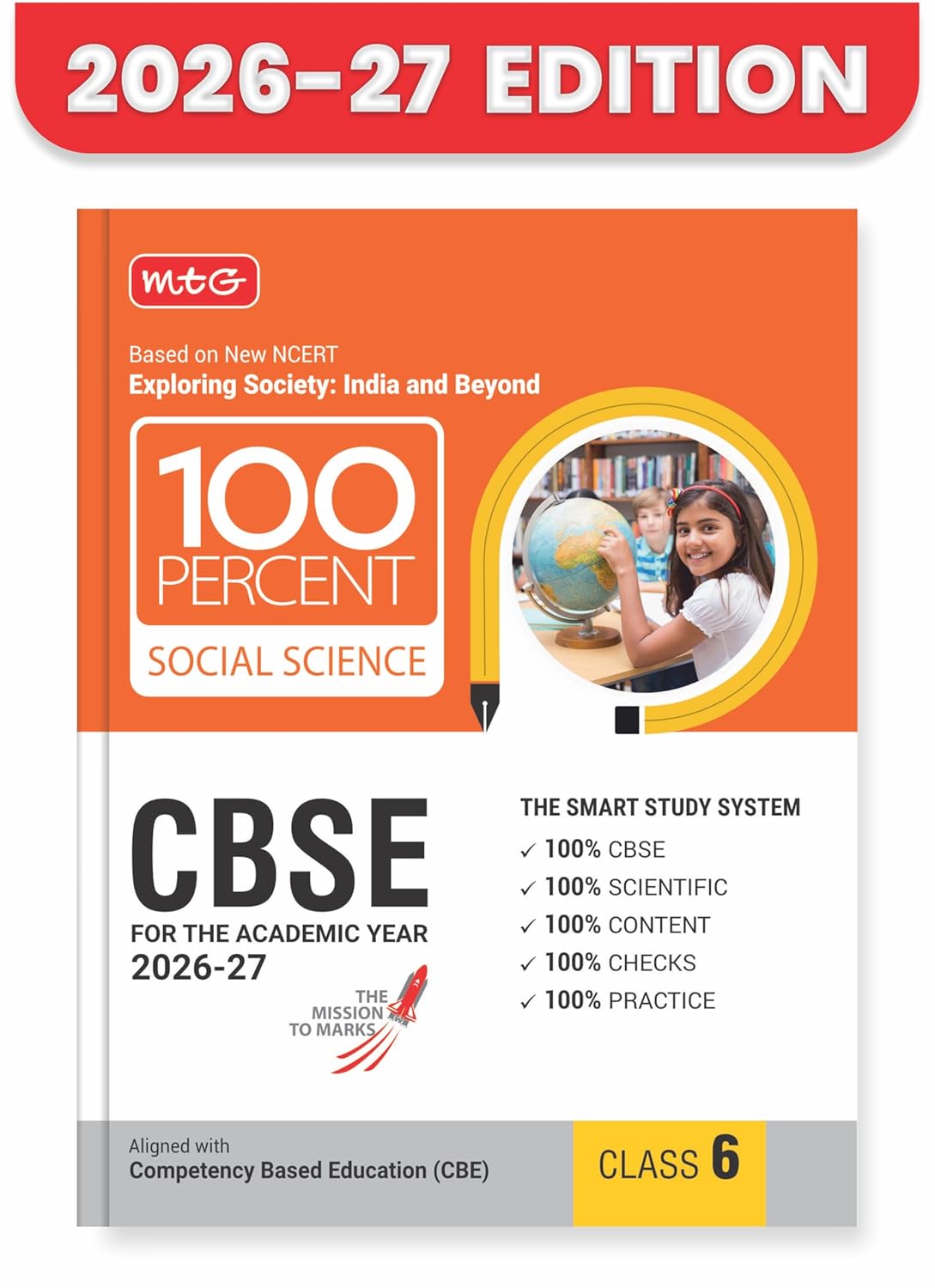 100 Percent NCERT & CBSE Social Science Class 6 - Book By MTG Learning