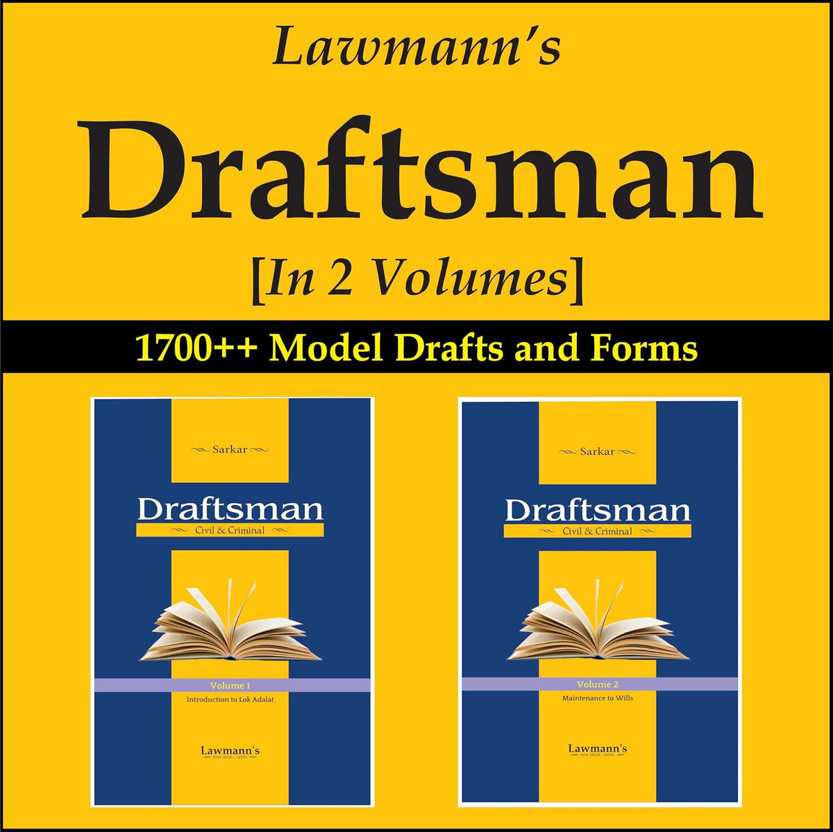 Lawmann's Draftsman (Civil & Criminal) Set of 2 Volumes - Books By Sanjeev Sarkar