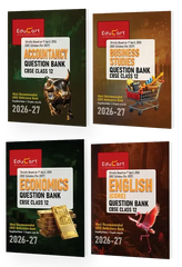 Educart's CBSE Class 12 Question Bank Combo (Accountancy, Business Studies, Economics and English - Chapterwise PYQs, Competency-Based & Case-Based Qs) Books