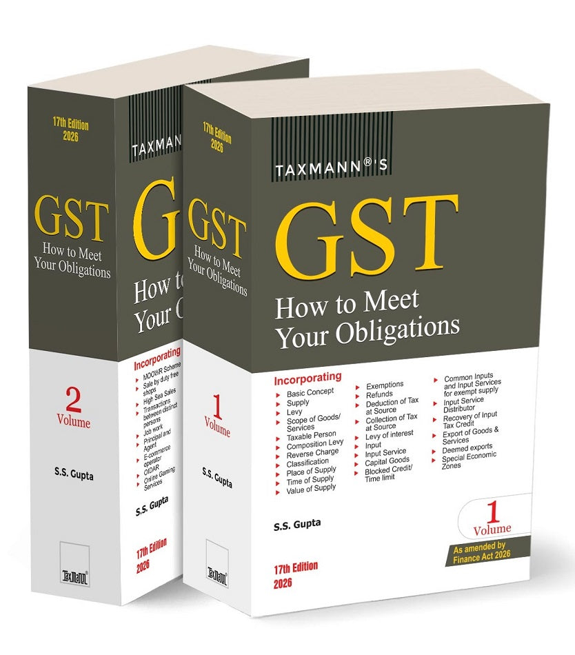 GST How to Meet Your Obligations (Set of 2 Volumes) - Books by Taxmann