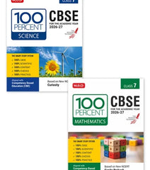 100 Percent For Class 7 CBSE Board Exam - Mathematics and Science (Combo) Books By MTG Learning