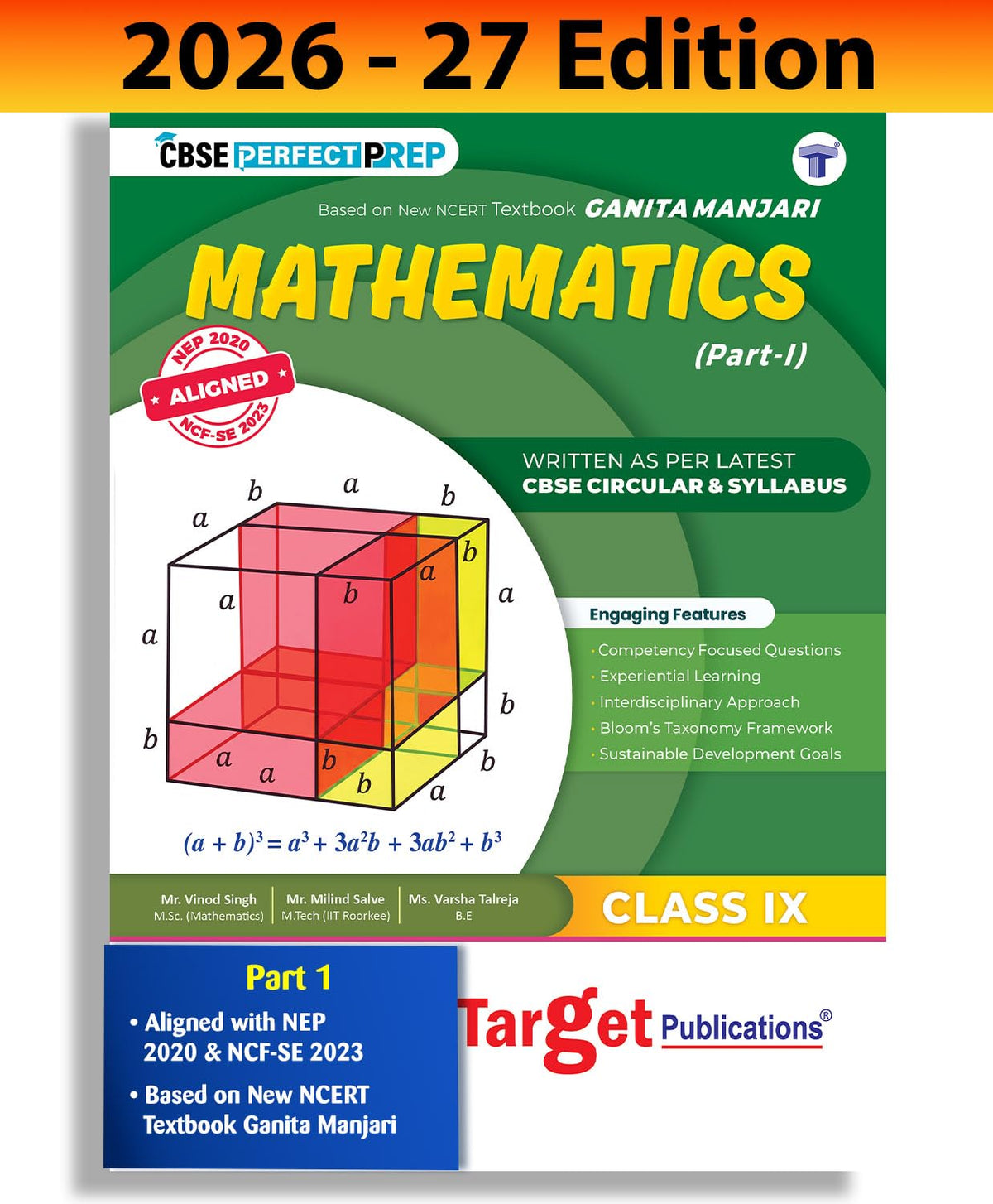CBSE Class 9 Maths (Part - I) Notes Book By Target Publications