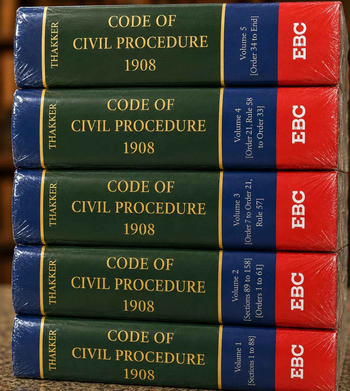 Code of Civil Procedure, 1908 (Set of 5 Volumes) - Books By EBC