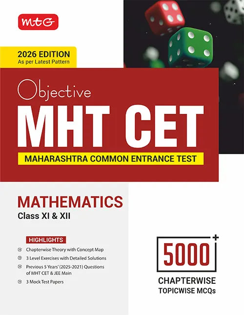 Objective MHT CET Mathematics Book for Engineering and Pharmacy Entrance Exam 2026 by MTG Learning