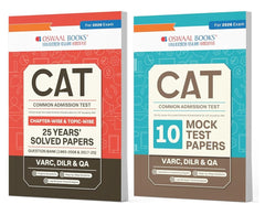 CAT Mock Test Papers and Solved Papers - Set of 2 books By Oswaal Books