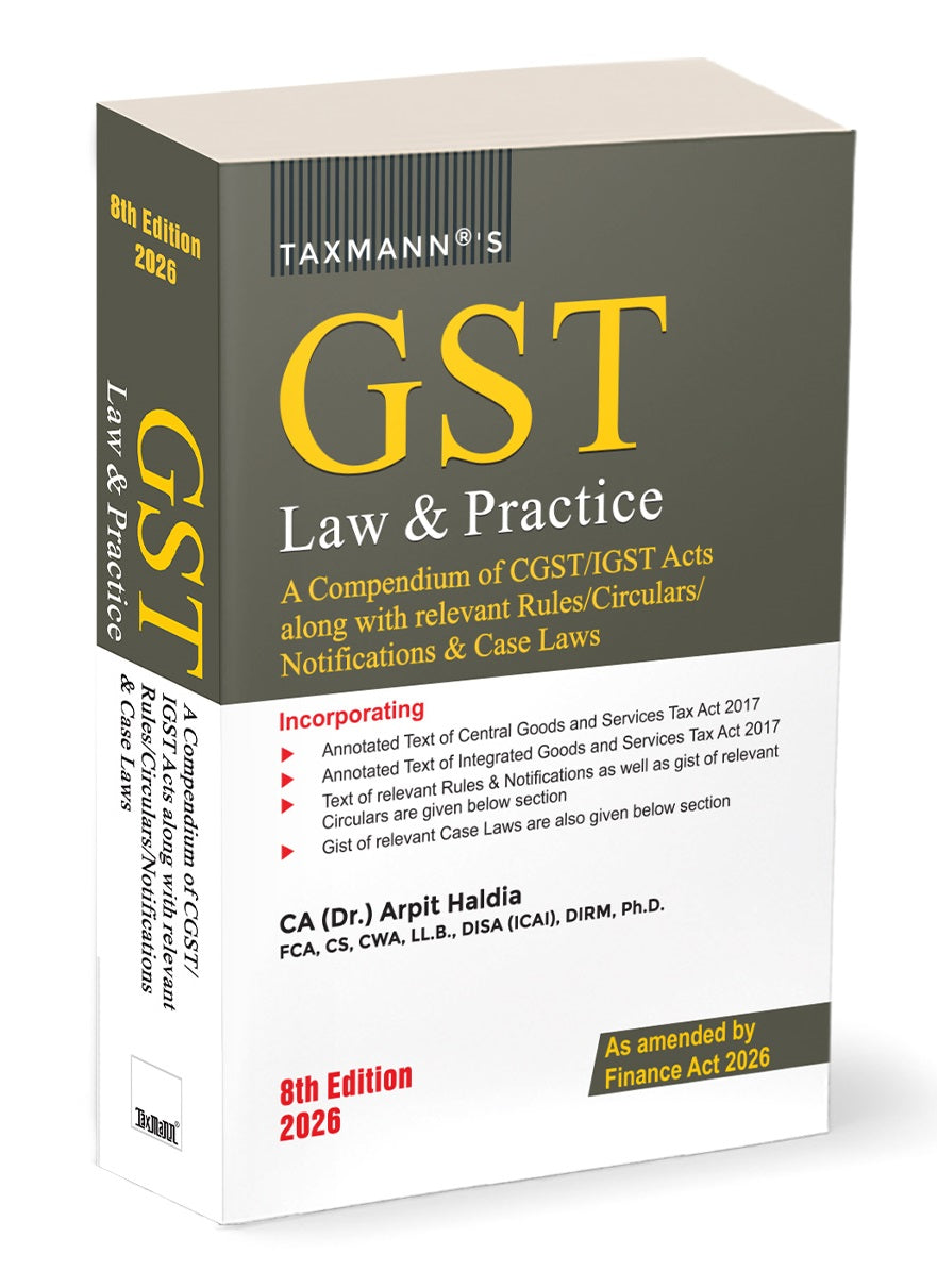 GST Law & Practice (Pocket Edition) Book By Taxmann