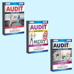CA Final Audit (Theory Notes + Q & A Scanner + MCQ Compiler) Combo Book Set by CA Aarti Lahoti