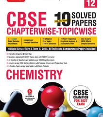 Class 12 CBSE Chemistry Book (CBSE Champion) - Chapterwise Topicwise Solved Papers By MTG Learning