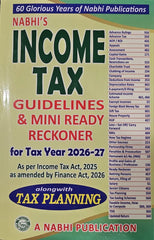 Income Tax Guidelines and Mini Ready Reckoner (As Amended by Finance Act 2026) By Nabhi Publication