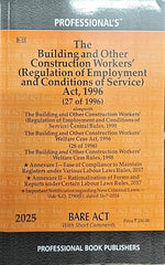 Professional's The Building and Other Construction Workers (Regulation of Employment and Conditions of Service) Act, 1996 Bare Act