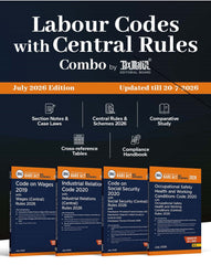 Labour Codes with Central Rules COMBO (Bare Acts with Section Notes) - Code on Wages, IR, Social Security and OSHWC (4 Books - with Case Laws, Comparative Study, Others) - By Taxmann