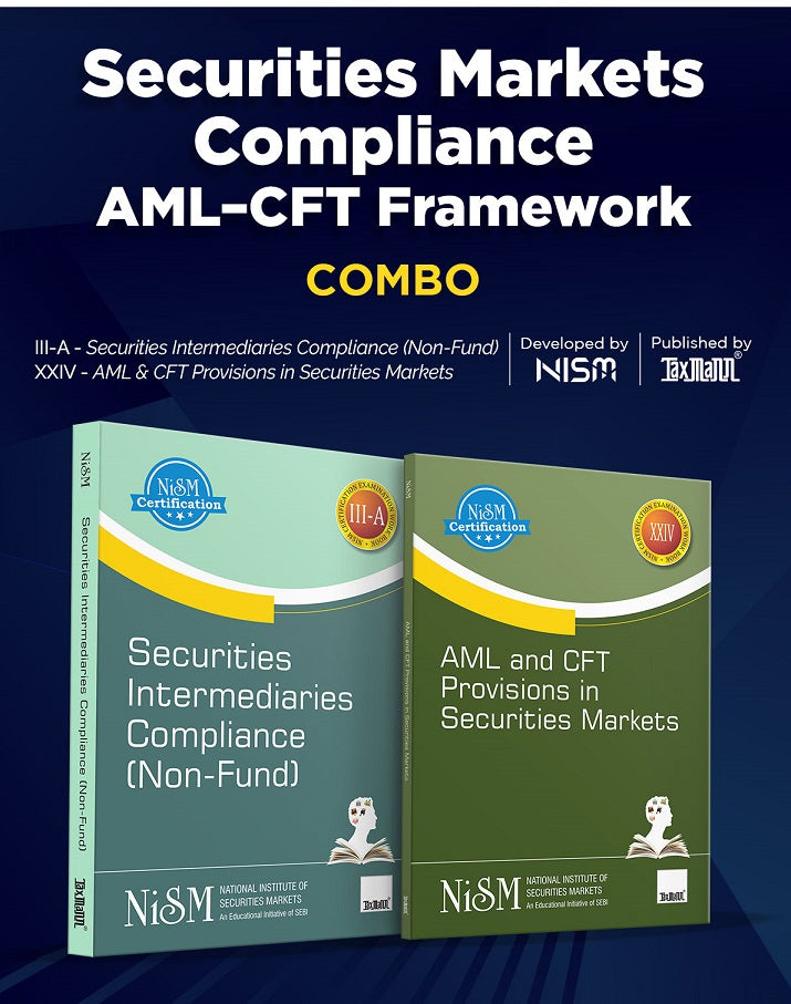 Securities Markets Compliance and AML- CFT Framework Combo Books (NISM) By Taxmann