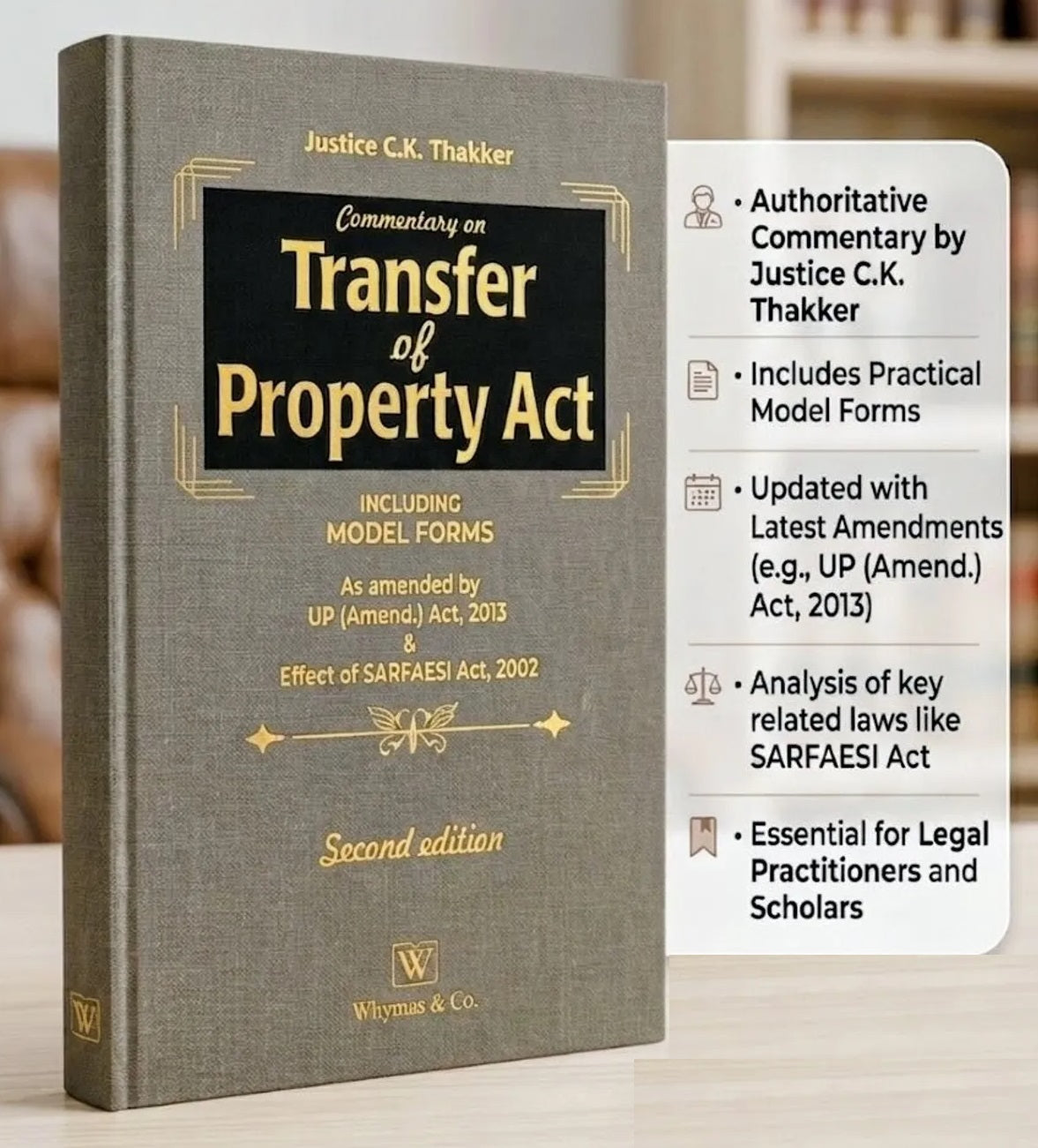Whytes & Co's Commentary Transfer of Property Act - Book By Justice CK Thakker