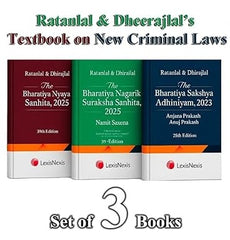 Ratanlal & Dhirajlal COMBO Books - BNS, BNSS & BSA By LexisNexis