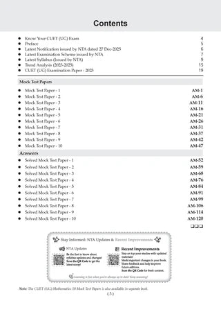 NTA CUET (UG) Mock Test Papers - Applied Mathematics By Oswaal Books