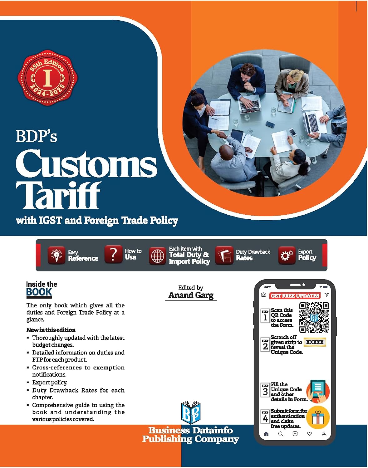 Customs Tariff (with IGST and Foreign Trade Policy 2024 - 2025) - Book By BDP
