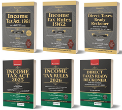 Commercial’s Income Tax Act, Income Tax Rules and Direct Taxes Ready Reckoner - Combo (Set of 6 Books) By CA Dr. Girish Ahuja