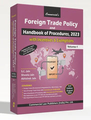 Commercial's Foreign Trade Policy and Handbook of Procedures 2023 (Set of 2 Volumes) - Books By S C Jain, Shweta Jain & Abhishek Jain