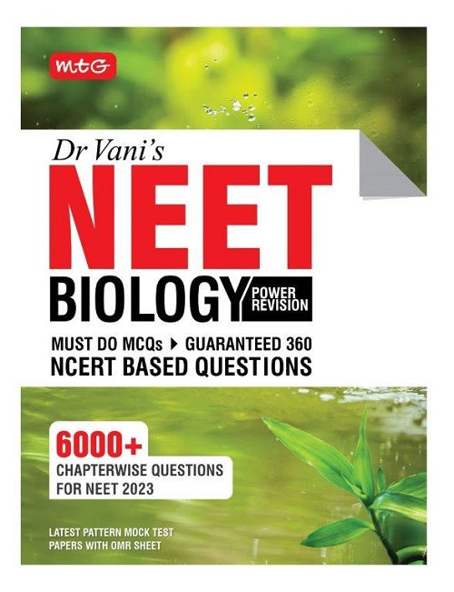 MTG NEET Biology Power Revision book by Dr Vani Sud