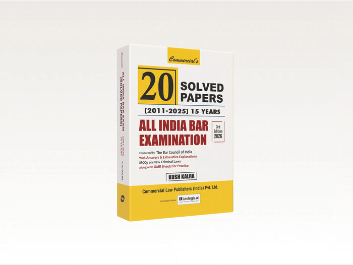 Commercial's 20 Solved Papers (2011–2025) – 15 Years All India Bar Examination