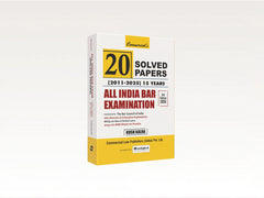 Commercial's 20 Solved Papers (2011–2025) – 15 Years All India Bar Examination
