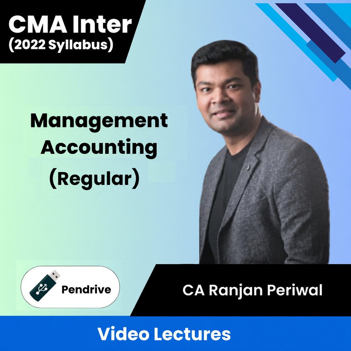 CMA Inter Management Accounting (Regular) Video Lectures by CA Ranjan Periwal (Pendrive)