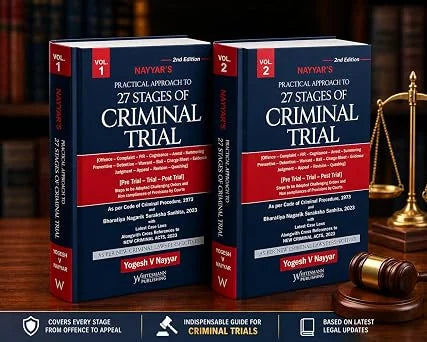 Whitesmann's Practical Approach To 27 Stages Of Criminal Trial (Set of 2 Volumes) - Books By Yogesh V. Nayyar - BuyTestSeries.in