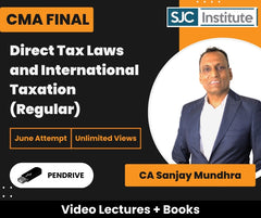 CMA Final Direct Tax Laws and International Taxation (Regular) Video Lectures by CA Sanjay Mundhra for June Attempt (Pendrive, Unlimited Views)