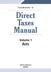 Direct Taxes Manual (Set of 3 Volumes) by Taxmann