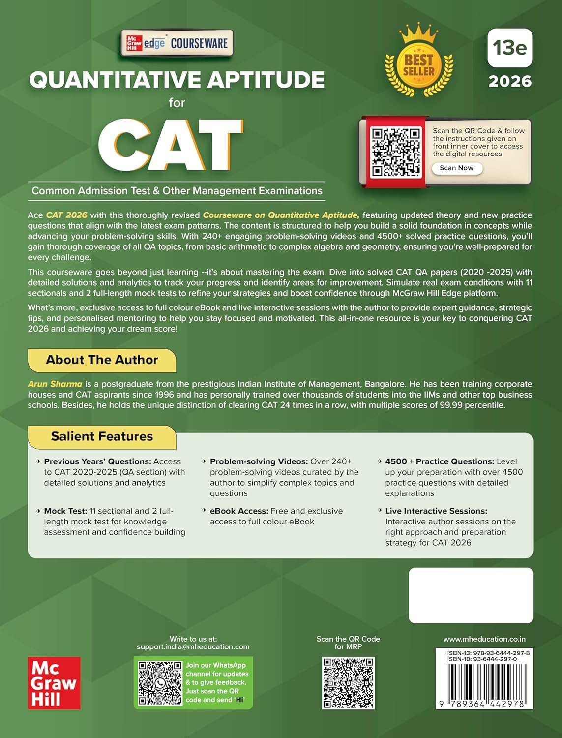 McGraw Hill's Courseware on Quantitative Aptitude for CAT - Book by Arun Sharma