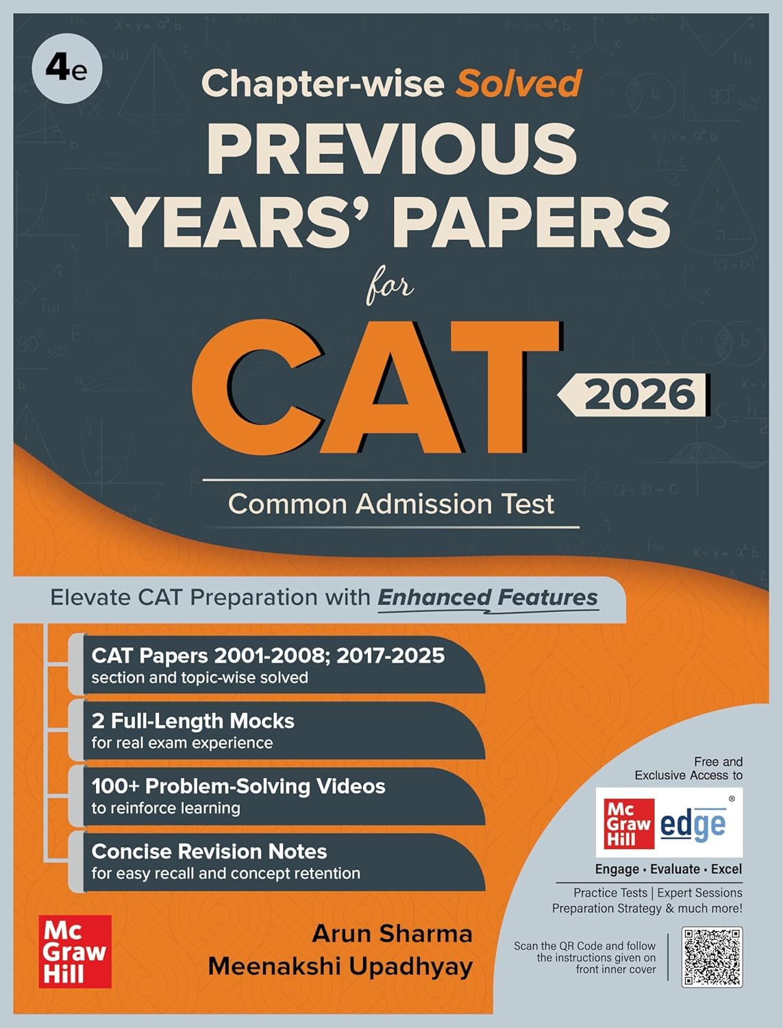McGraw Hill's CAT Exam QA + LR + DI + Verbal + PYP Combo (Set fo 5) - Books By Arun Sharma & Meenakshi Upadhyay