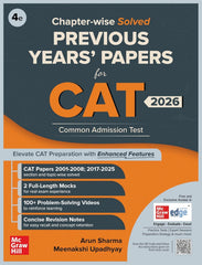 McGraw Hill's CAT Exam QA + LR + DI + Verbal + PYP Combo (Set fo 5) - Books By Arun Sharma & Meenakshi Upadhyay