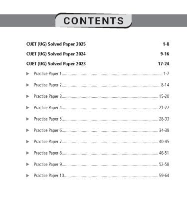 NTA CUET (UG) 10 Practice Test Papers General Aptitute Test (Section-3) By MTG Learning