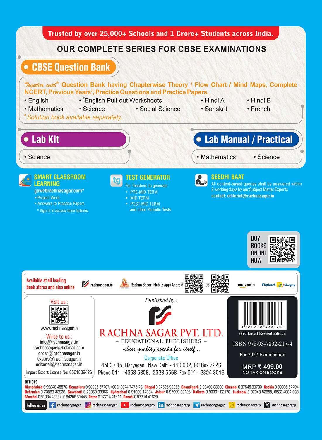 CBSE Question Bank Social Science for Class 9 Book By Rachana Sagar