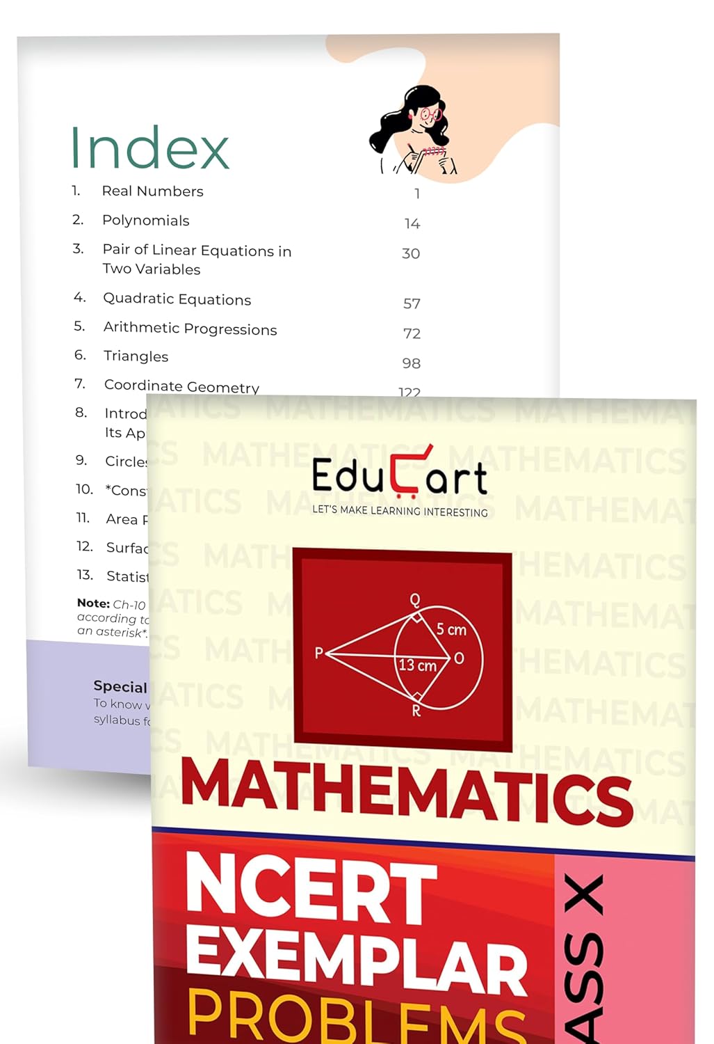 Educart's NCERT Exemplar Class 10 Science and Mathematics Problems Solutions