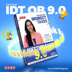 CA Final Indirect Tax Laws (Handwritten 9.0 + Question Bank 9.0) Books by CA Riddhi Baghmar