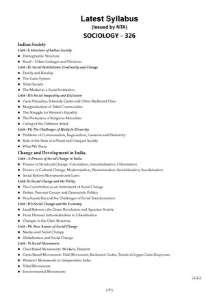 NTA CUET (UG) Mock Test Papers - Sociology By Oswaal Books